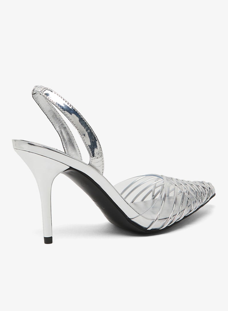 ناين ويست حذاء بكعب متوسط بحزام خلفي - Image 3